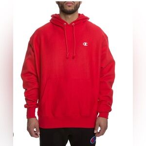 Champion Men's Vibrant Red Pullover Hoodie